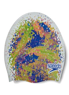 speedo Kids' Junior Digital Printed Swimming Cap Multicolour  - Image 2