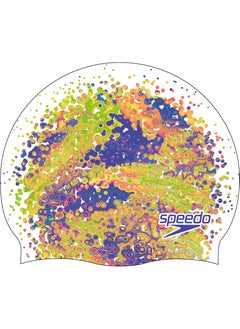 speedo Kids' Junior Digital Printed Swimming Cap Multicolour  - Image 1