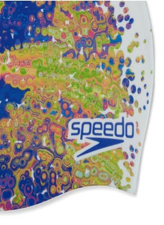 speedo Kids' Junior Digital Printed Swimming Cap Multicolour  - Image 4