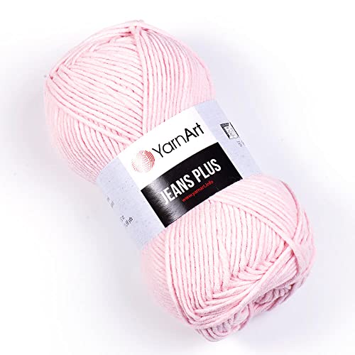 YarnArtJeans Plus Soft Cotton Blend Yarn – 100g (3.5oz) 160m (174yds), 55% Cotton 45% Acrylic – Worsted Weight #4 – Ideal for Amigurumi, Baby Projects, Knitting & Crochet – Durable & Smooth (18) - Image 1