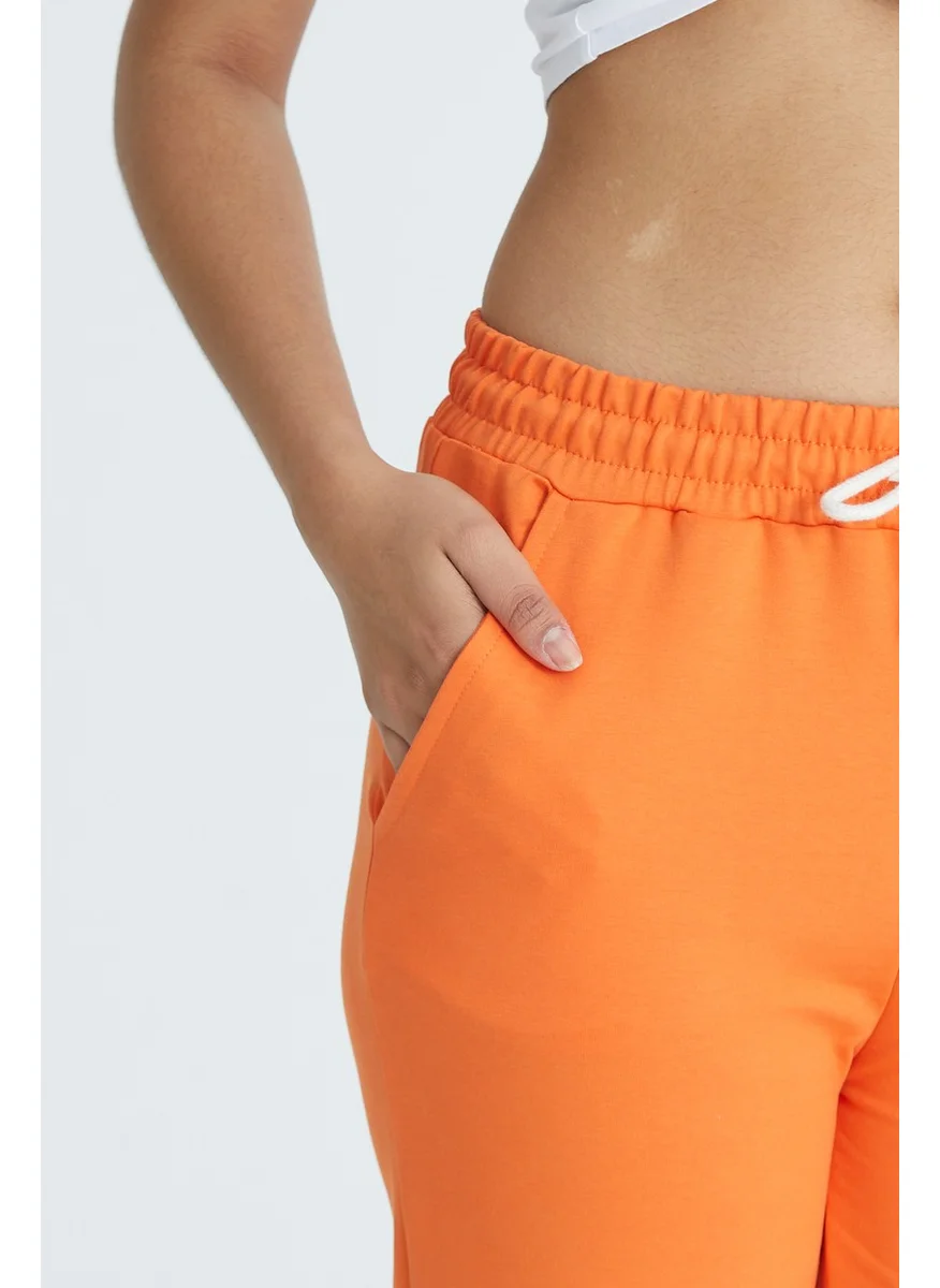 Twenty3 Women's Basic 2 Thread Lycra Regular Fit Sweatpants with Elastic Legs