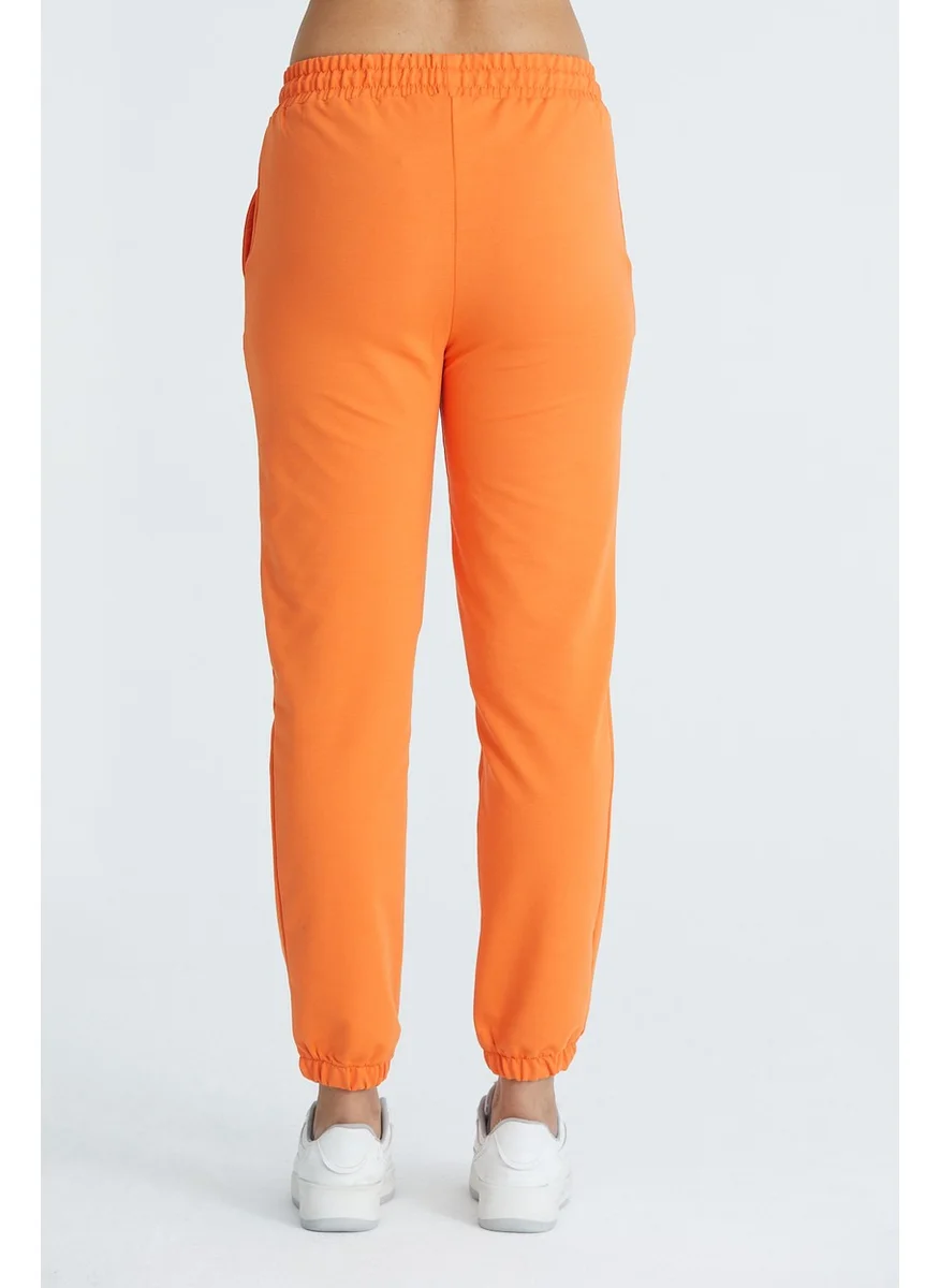 Twenty3 Women's Basic 2 Thread Lycra Regular Fit Sweatpants with Elastic Legs