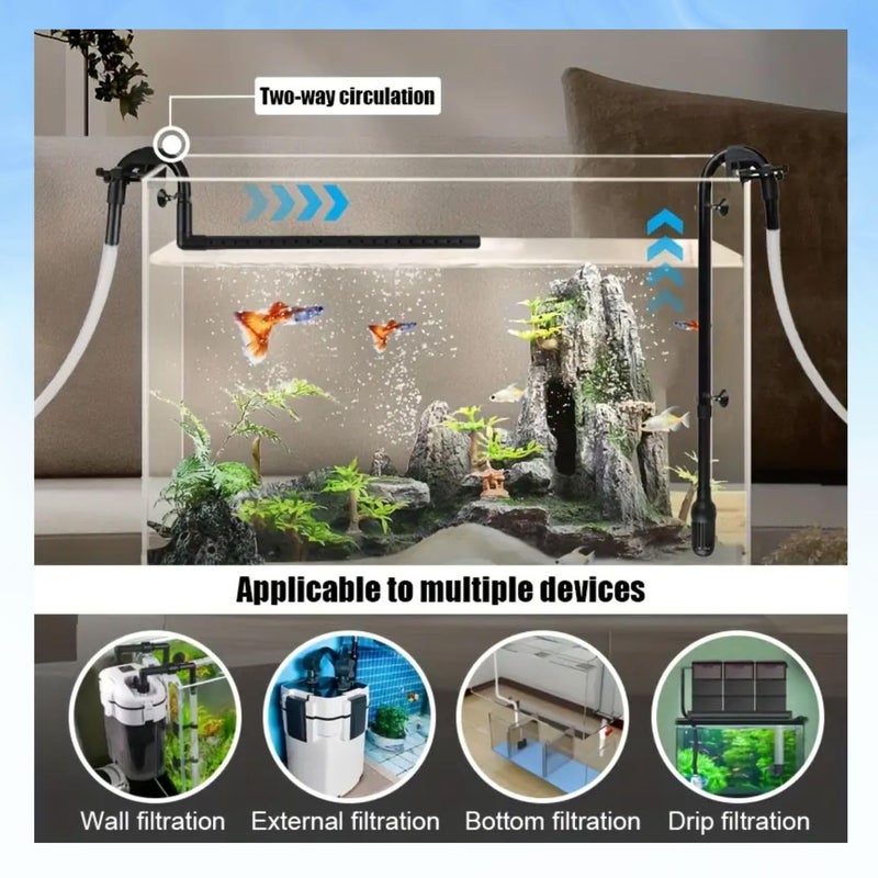 VAYINATO Sun-Sun HW-302 Canister Filter Spare Inlet and Outlet Pipe Set | Durable Plastic Aquarium Filter Replacement Accessories for Water Flow & Circulation and Maintain - Image 3