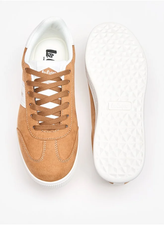 لي كوبر Women's Lace-Up Low Ankle Sneakers