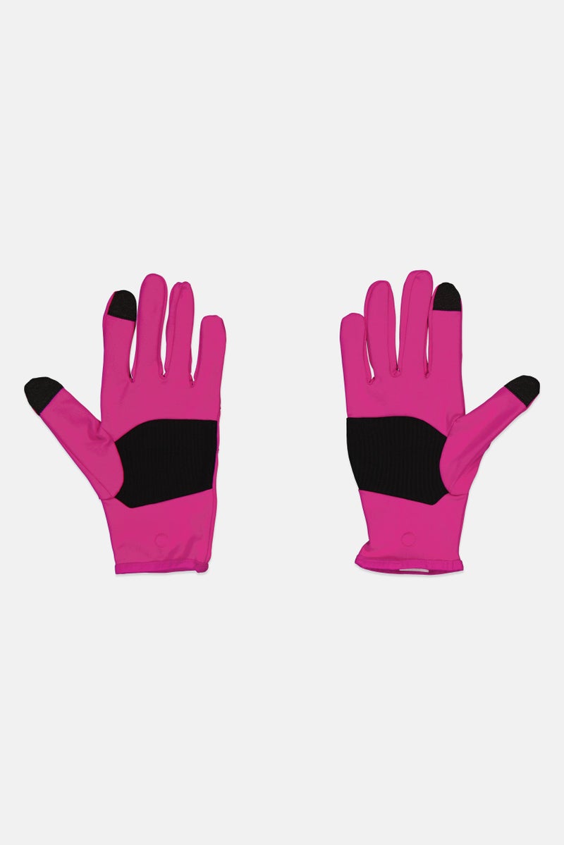 Brooks Women Two Tone Gloves, Pink  - Image 2