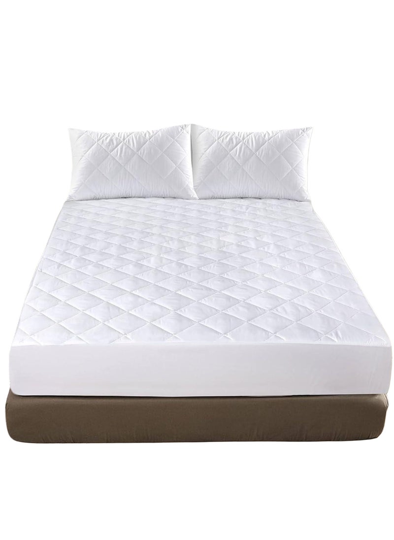 REDTOMMY Deep Pocket Mattress Bed Protector Topper Fitted Cover 120X200+20cm - Image 1