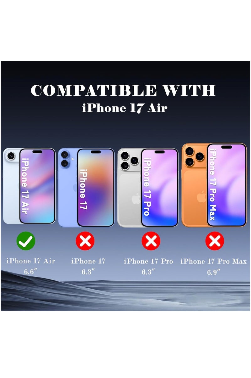 2 Pack Privacy Screen Protector for iPhone 17 Air,[30° Anti-Spy][9H Hardness][Anti Scratch][Bubble Free] Tempered Screen Protector for iPhone 17 Air 6.6-Inch 2025 (Boxed, 2PCS) - view 2