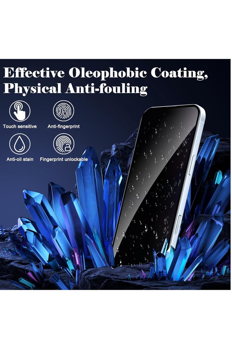 2 Pack Privacy Screen Protector for iPhone 17 Air,[30° Anti-Spy][9H Hardness][Anti Scratch][Bubble Free] Tempered Screen Protector for iPhone 17 Air 6.6-Inch 2025 (Boxed, 2PCS) - view 3