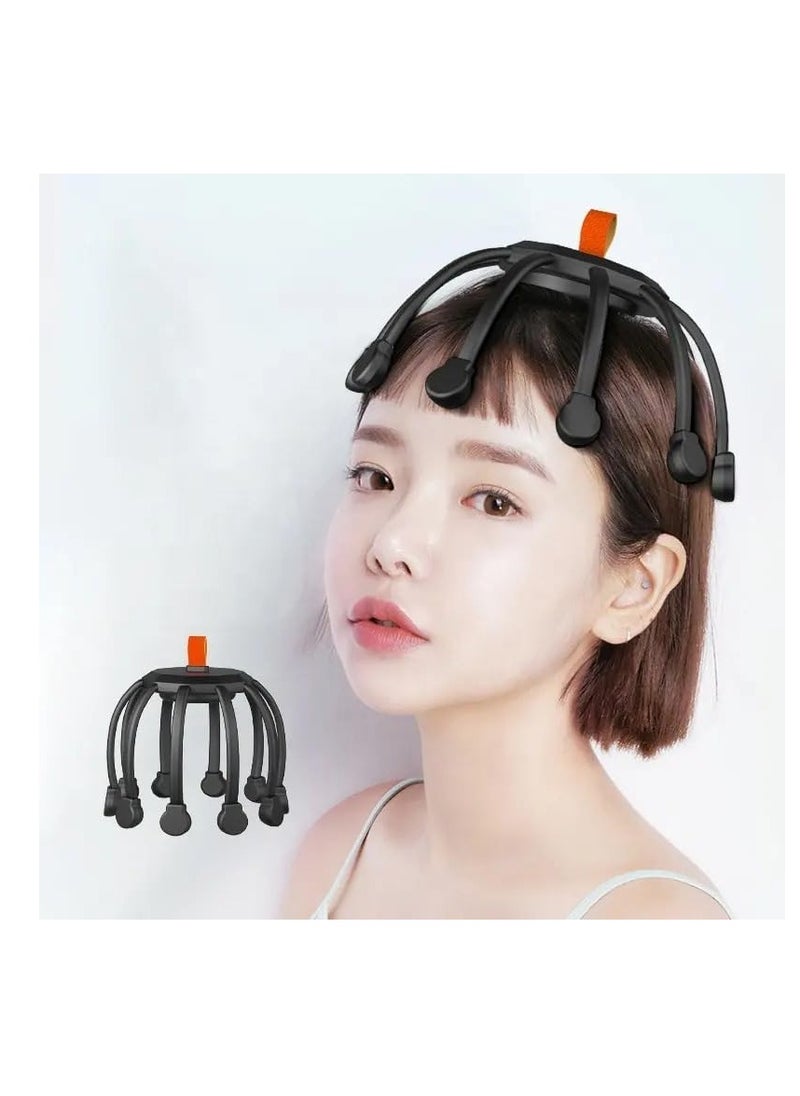 SYOSI - Head Massager, Electric Head Scalp Massager with 10 Vibration Nodes, 3 Modes - Stress Relief, Deep Sleep, and Relaxation, Cordless Portable Head Scratcher for Stress Relax, Imitation Hand Massage - Image 1