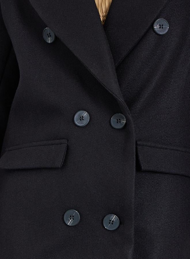 ستايلي معطف ميدي بصف أزرار مزدوج - Image 4