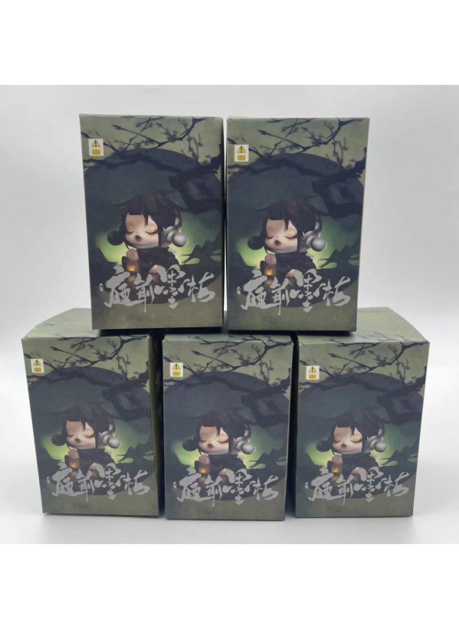 ماركة غير محددة POPMART Court Front Ink Plum Series Blind Box Sp11 Generation Tide Hand الحلي ألعاب الأطفال البنات - اللون: 5 عشوائي [احتمال مخفي]  - Image 1