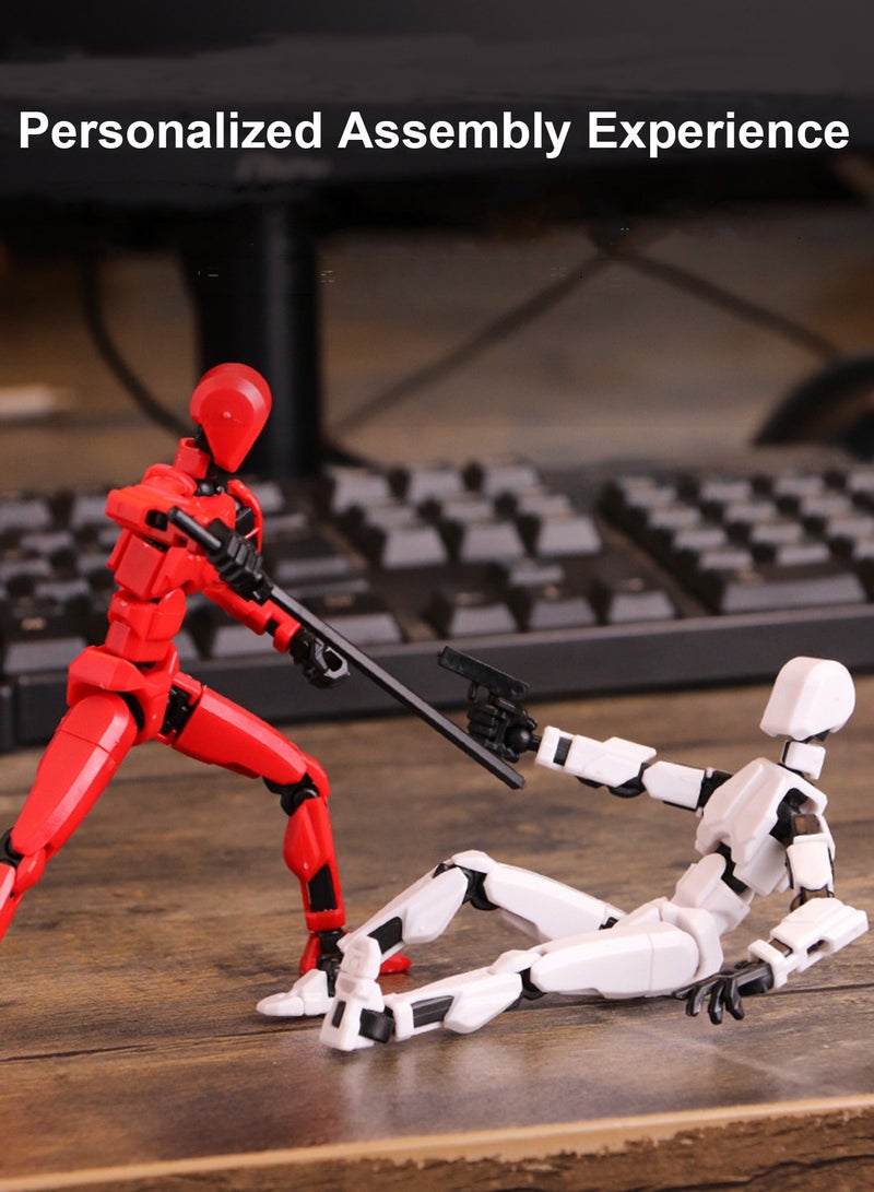 3D Printing Multi-joint Figure Toys Flexible Joints Action Figure Robot Puppet Knickknacks Creative Toys Pack of 8 For Children Kids Perfect Gift - Image 2