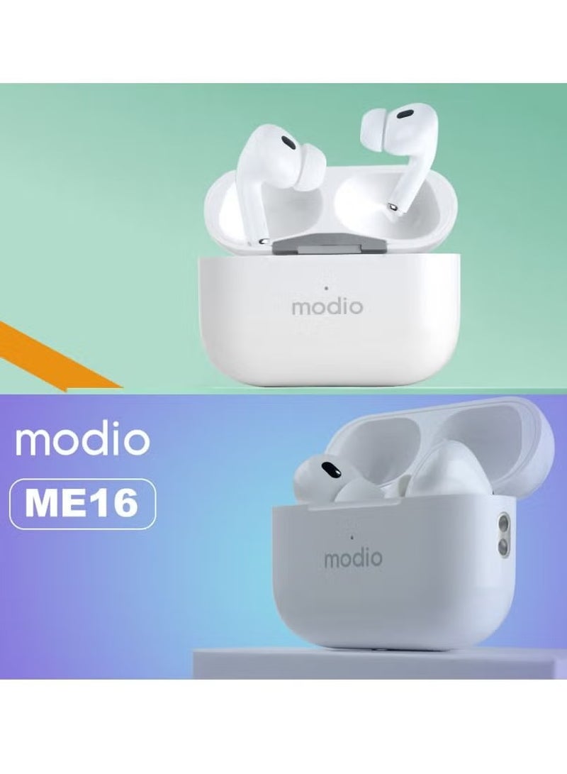 modio Wireless Bluetooth Earbuds Pro – Compatible with Android, iPhones, Tablets, PCs, & Laptops – High-Quality Sound, Comfortable Fit, Noise Cancellation, Long Battery Life - Image 3