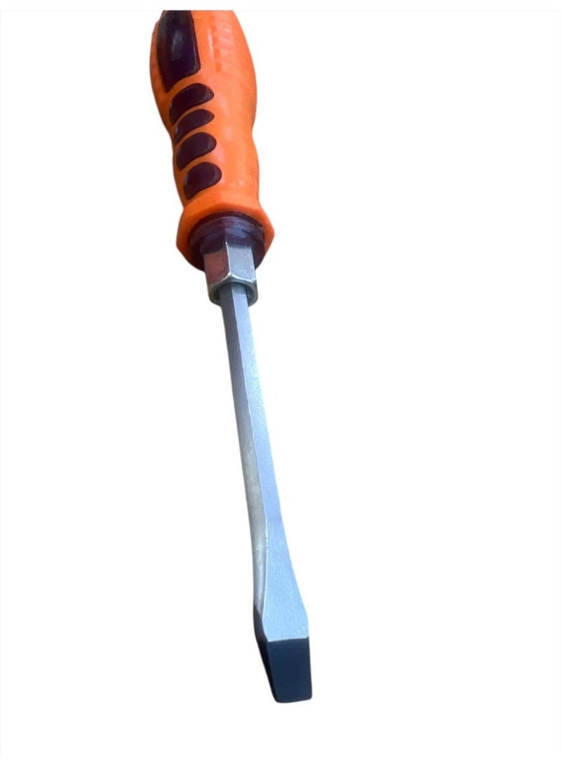 طقم مفكات مغناطيس قوية وثقيلة احترافي 6 قطع – موديل 10005589 – مقبض مريح مانع للانزلاق – فولاذ Chrome-Vanadium معتمد TÜV / GS – مقاسات ‎75mm / 100mm / 125mm / 150mm للصيانة والورش - Image 3