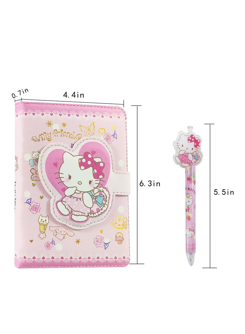general Kawaii School Supplies Cute Notebook with Pen Aesthetic Notebook Cartoon Kitten Stationery Set and Office Supplies - Image 2