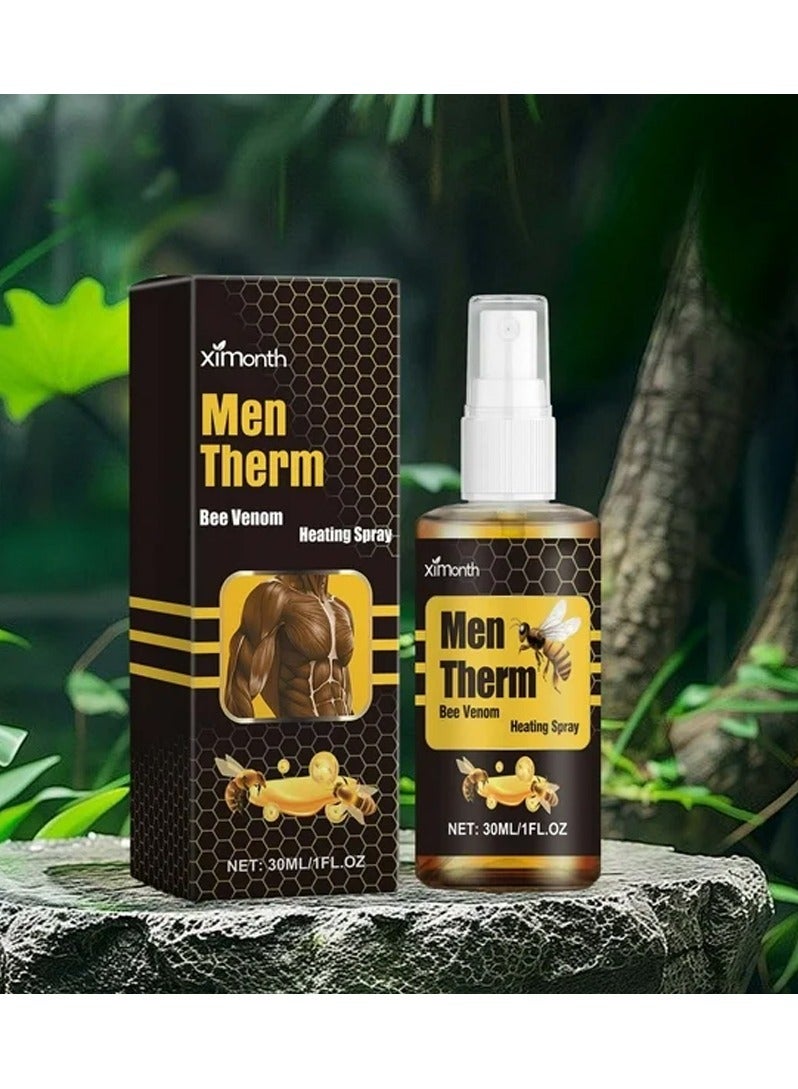 ximonth Men Therm Bee Venom Gynecomastia Heating Oil, Men Therm Bee Venom Oil, Mentherm Heating Oil, Gynecomastia Tightening Oil for Men, Men Contouring Treatment Oil - Image 3