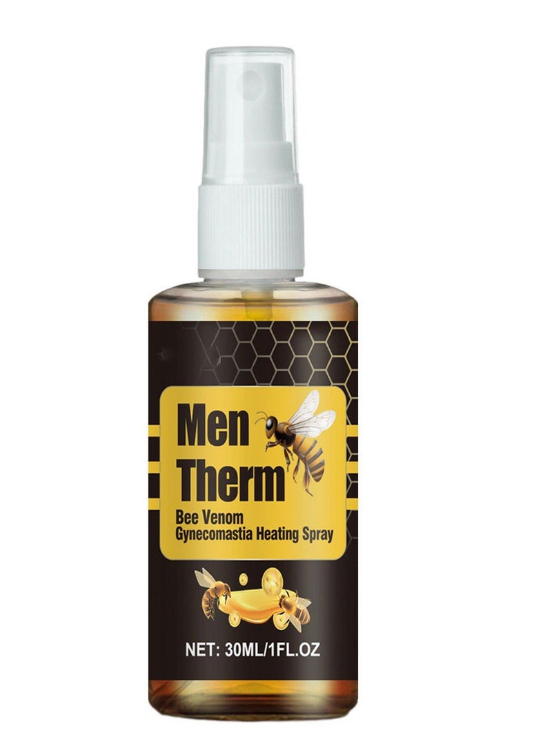 ximonth Men Therm Bee Venom Gynecomastia Heating Oil, Men Therm Bee Venom Oil, Mentherm Heating Oil, Gynecomastia Tightening Oil for Men, Men Contouring Treatment Oil - Image 4