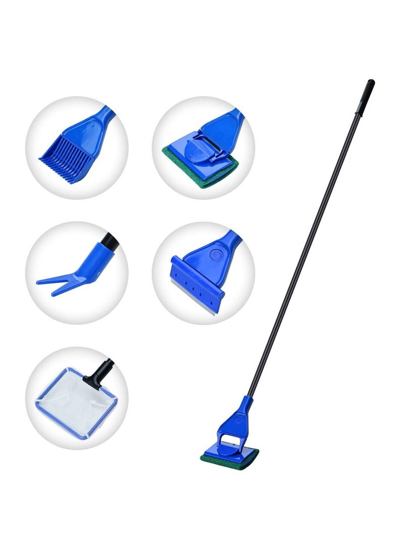 حوض السمك تنظيف عدة مقبض طويل حوض السمك فرشاة منظار حوض السمك - Image 2