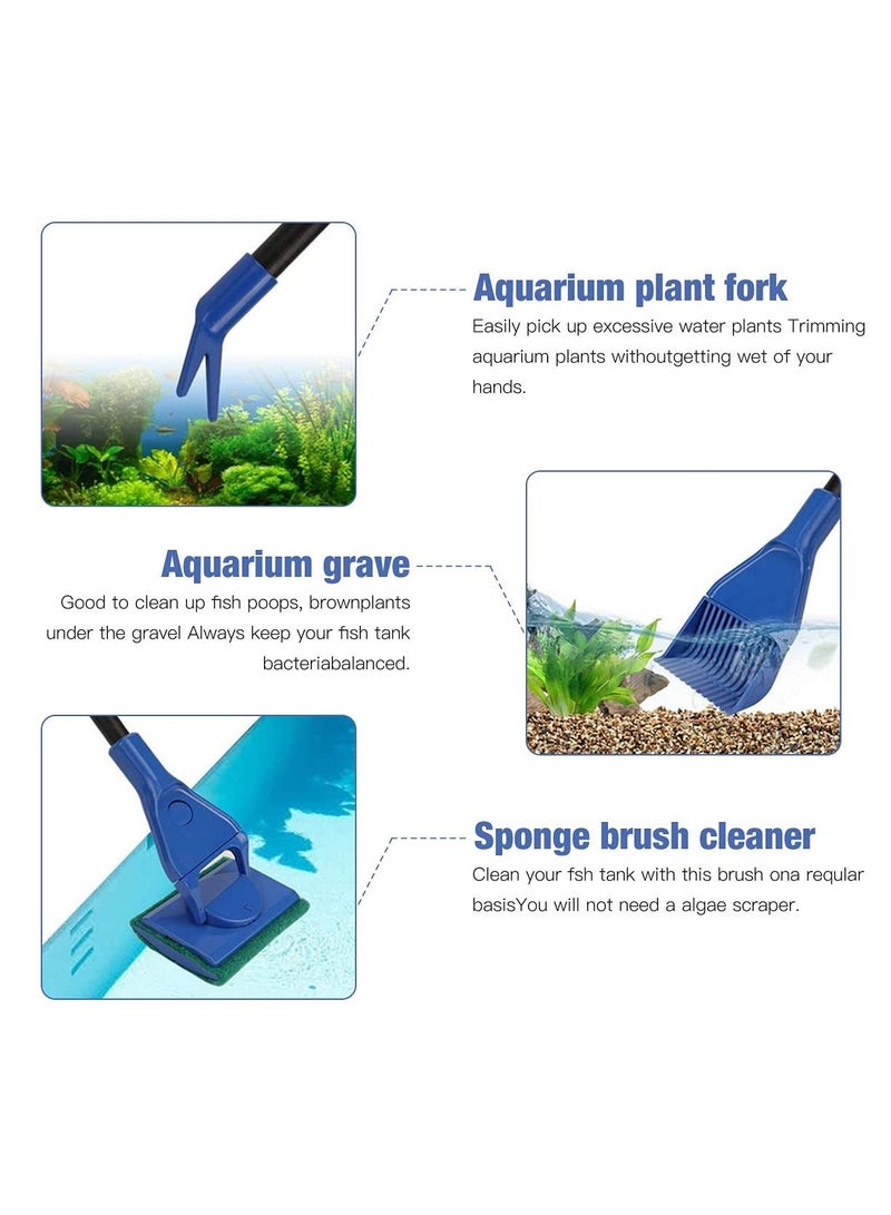 حوض السمك تنظيف عدة مقبض طويل حوض السمك فرشاة منظار حوض السمك - Image 3