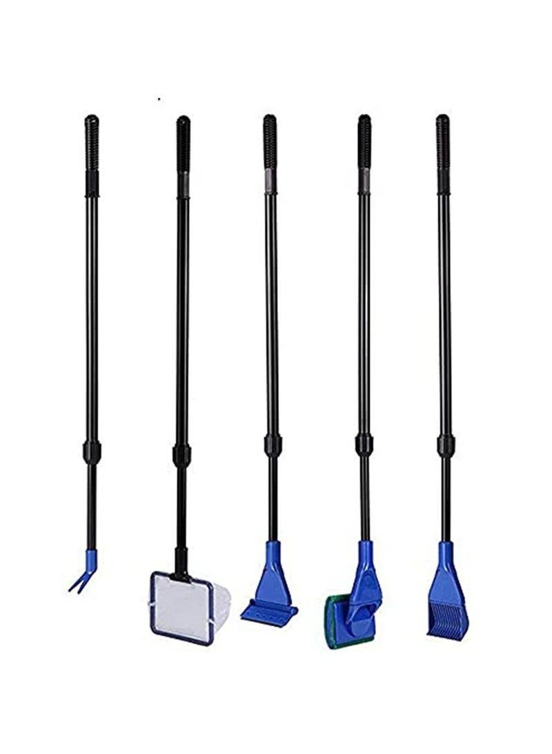 حوض السمك تنظيف عدة مقبض طويل حوض السمك فرشاة منظار حوض السمك - Image 1