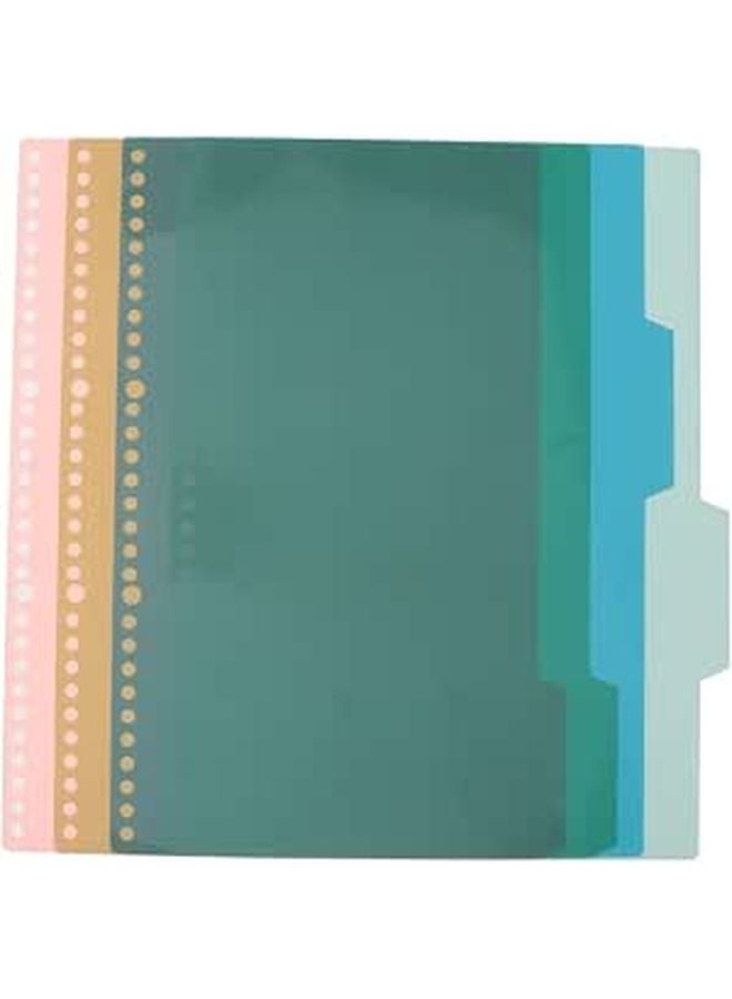 Colorful Page Dividers 20pcs A4 30 Hole Index Tabs Red Yellow Blue Green For Binder Office School Supplies - Image 1