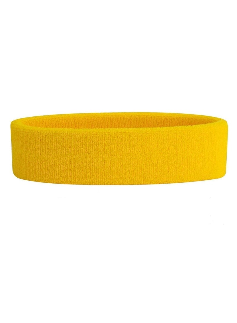 Generic 1 Sweat-absorbing sweatband for exercise, yellow, from Iggy Wolf  - Image 1