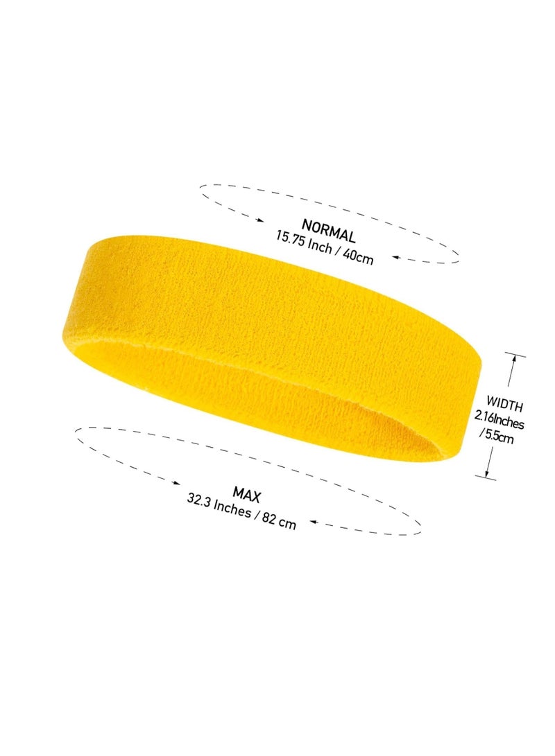 Generic 1 Sweat-absorbing sweatband for exercise, yellow, from Iggy Wolf  - Image 2