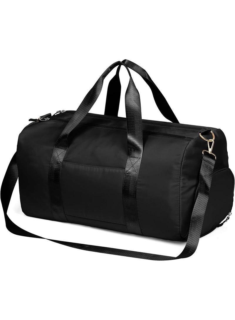 Unisex Duffle Bag with Wet Pocket and Shoe Compartment, Lightweight Travel Sports Gym Bag, Overnight Weekender Tote for Fitness, Swimming, Holiday or Hajj Trips - Image 1