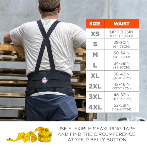 Ergodyne ProFlex 1650 Back Support Belt, 7.5" Elastic, Adjustable, Removeable Straps, XL - Image 5