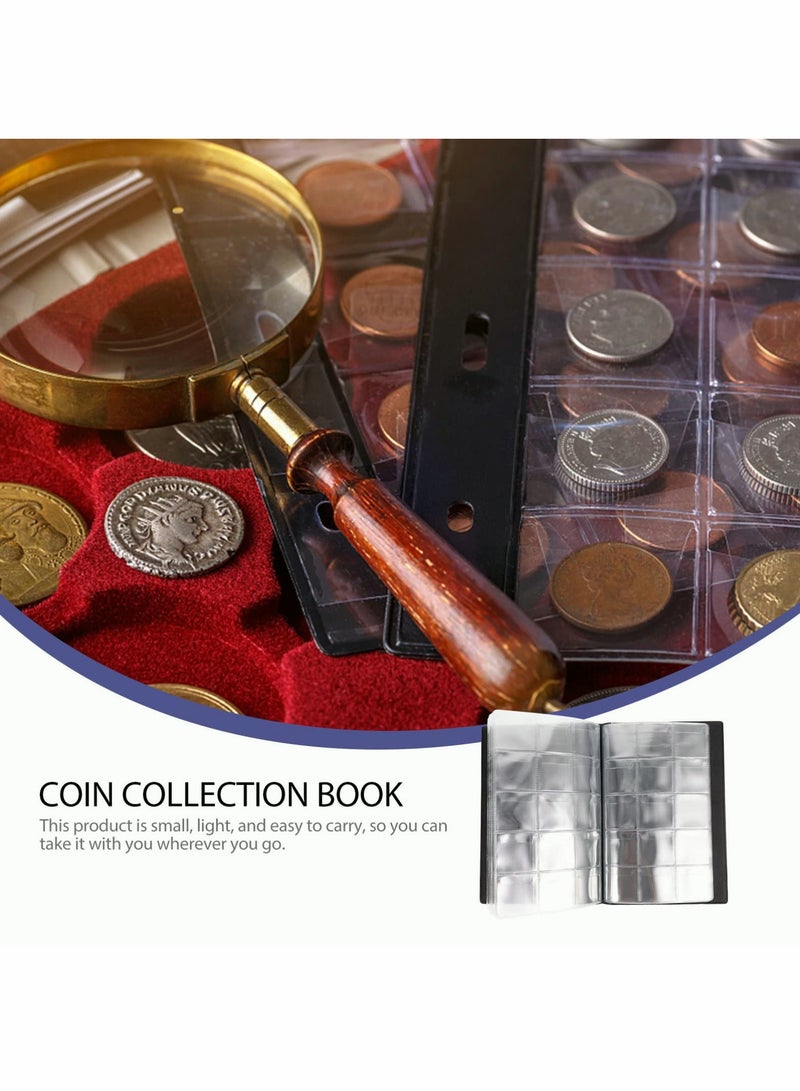 SOLARAE Multi-Purpose Coin and Card Collection Album with Sleeves for Stamps, Baseball Cards, and More - Image 3