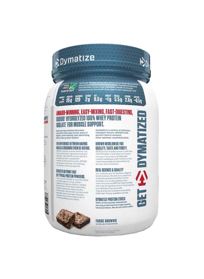 Dymatize ISO100 Hydrolyzed Protein Powder, 100% Whey Isolate, 25g Protein, 5.5g BCAAs, Gluten Free, Gourmet Chocolate, 1.36kg (3Lb), 46 Servings - Image 4
