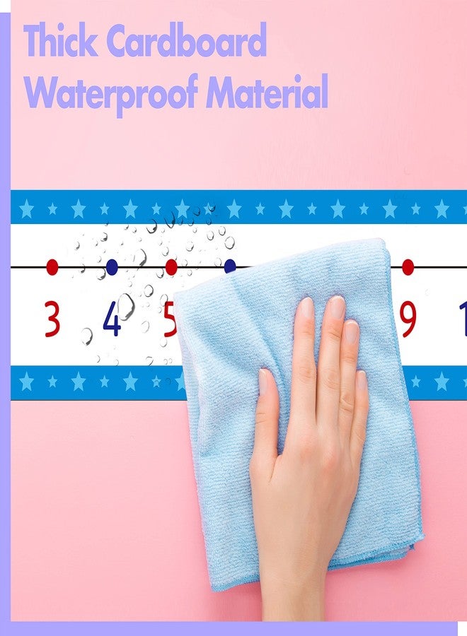 Gethelud Number Line Bulletin Board Set, -100 to 100 Blue Number Line Classroom Decoration Bulletin Board Border School Wall Door Math Class Decoration Supplies for Classroom, Teacher Office, Kids Room - Image 4