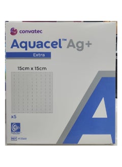 convatec Aquacel Ag+ Extra, 413568, 15cm x 15cm, 5's 