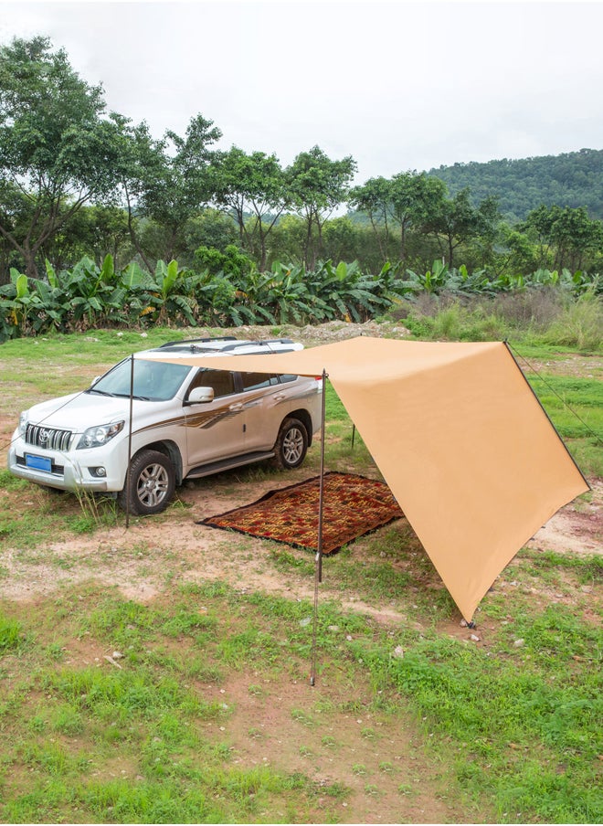 AL SANIDI Road Umbrella, Portable Car Canopy, Sandy, Size4.5*5Metre  - Image 2