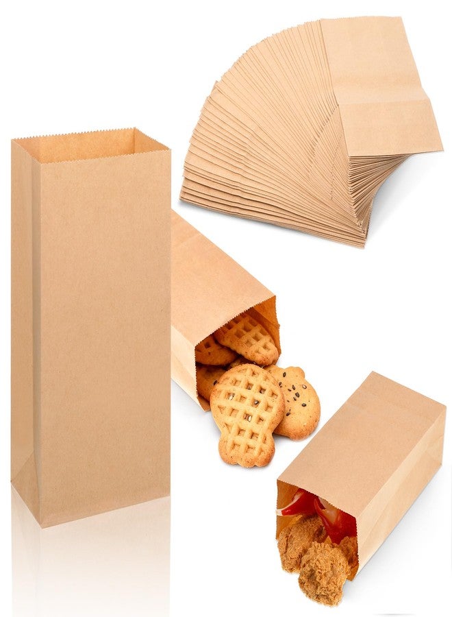 SHENLIU 400 Pack Mini Brown Paper Bags, Small Kraft Paper Bag 1 LB 3.5x2.2x6.7 Inch for Baby Shower Wedding Party Favor Bags Candy Popcorn Treat Bag Bread Cookie Snack Thank You Gift Wrapping Bag Bulk - Image 1