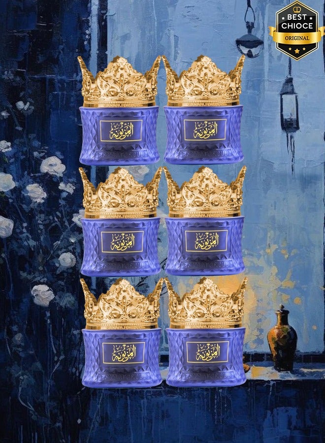 Banafa 6 Pieces Bakhoor Oud Moattar Al Mazunah 35 Grams - Image 1