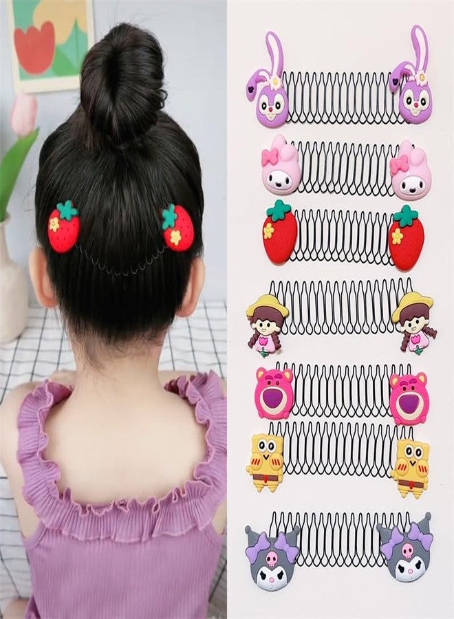 ORYNTH Stretchable Invisible Hair Clips Creaseless Hair Clip,Zig Zag Headbands Girls U Shaped Finishing Fixer Comb Headbands Cute Cartoon Invisible Hair Holder for Women & Girls Pack of 3. - Image 2