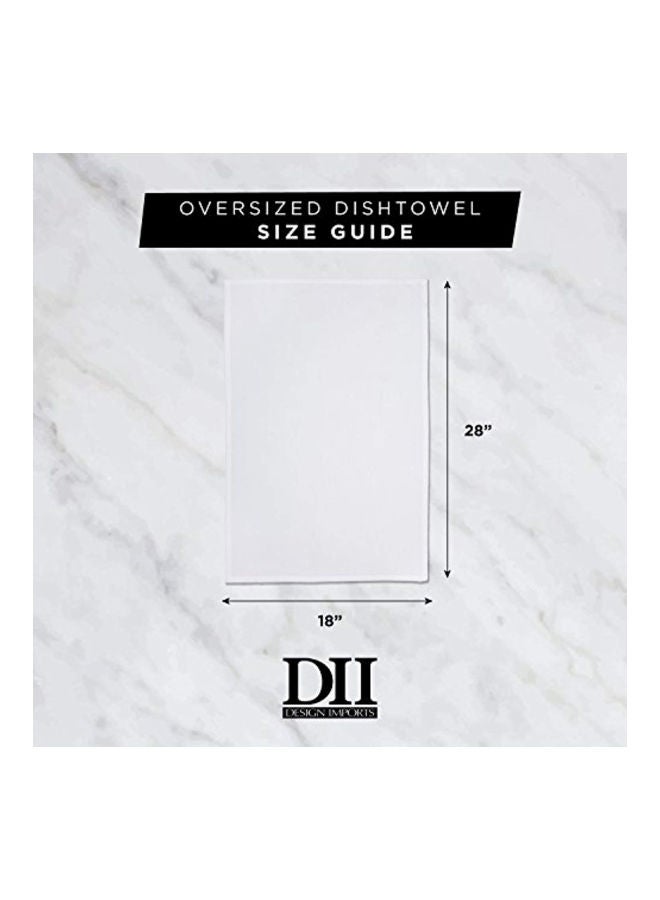 ديي مجموعة مناشف أطباق بتصميم مسطح دون وبر مكونة من 6 قطع - Image 3