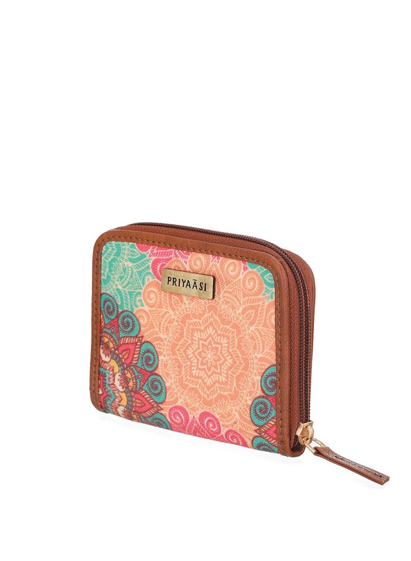 Priyaasi Women Floral Printed Zip Around Wallet  - Image 4