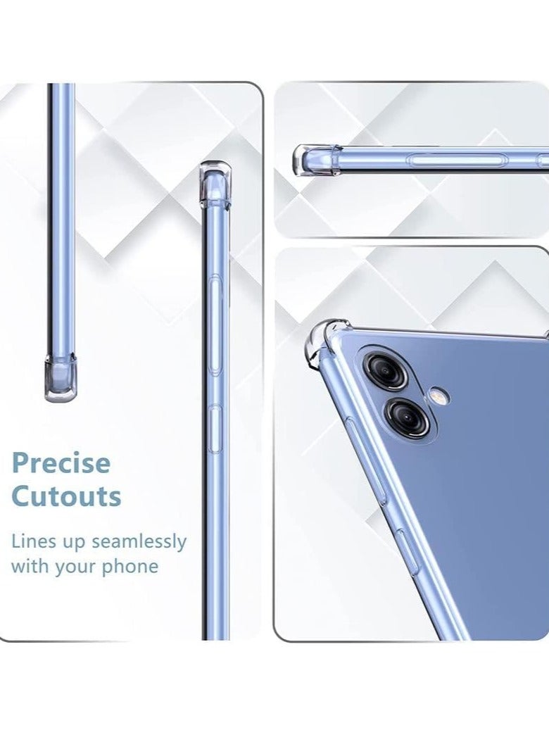 MIGOFAST Samsung Galaxy A05 Clear Transparent Case Soft Flexible Silicone Back Cover Anti Drop Shockproof Case with Reinforced edge Bumper Corner - Image 4