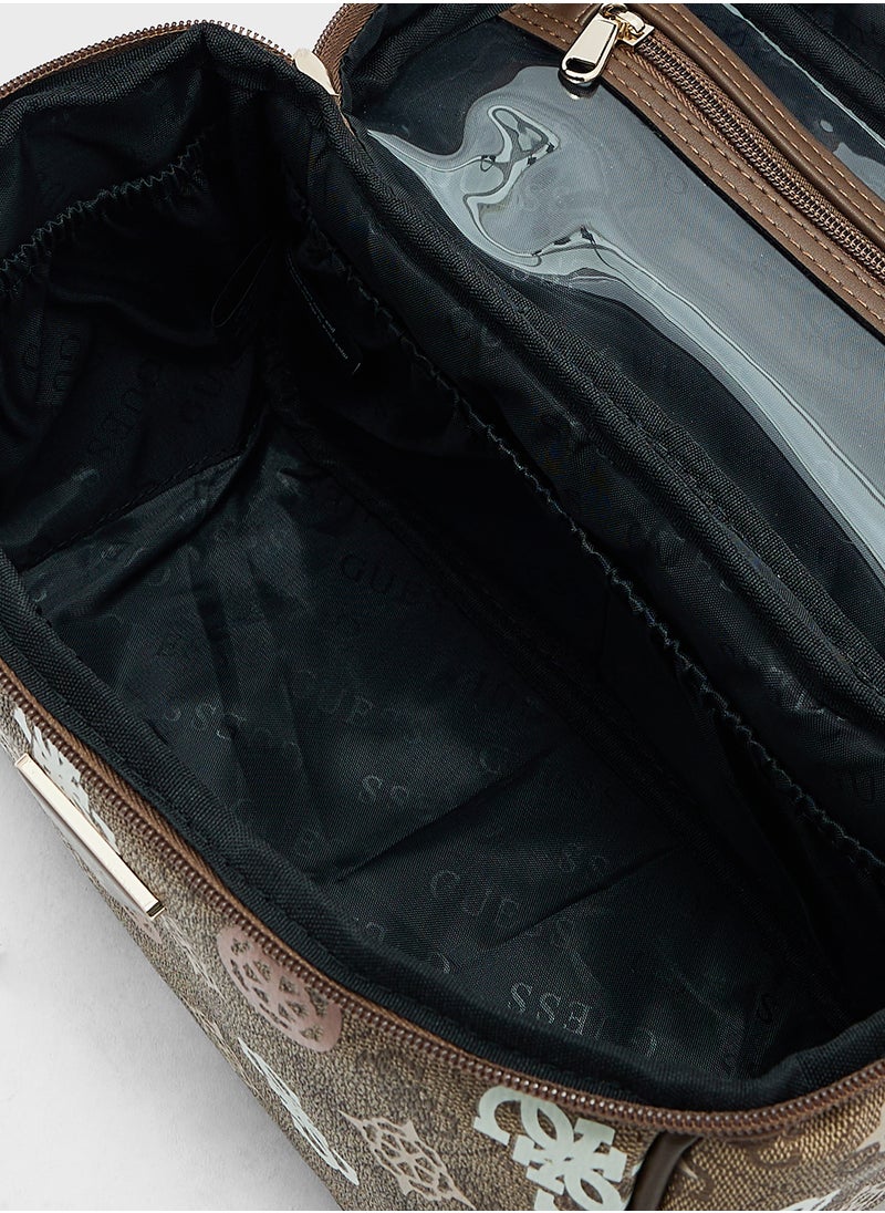 GUESS - Eliette Logo Toiletry Trainch Case Bag - Image 1