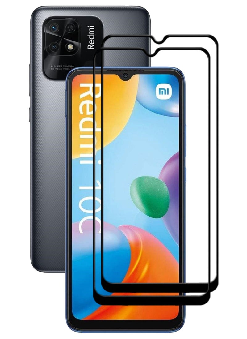 ACLIX 2 Pieces Antistatic ESD Dustproof Premium Quality High Definition Tempered Glass Screen Protector Designed For Xiaomi Redmi 10C - Image 1