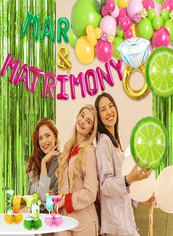 cocomigo 143pcs Margs and Matrimony Bachelorette Margs and Matrimony Party Decorations Margs and Matrimony Decor Margarita Bachelorette Party Supplies Mexican Fiesta Wedding Bridal Shower Party - Image 5