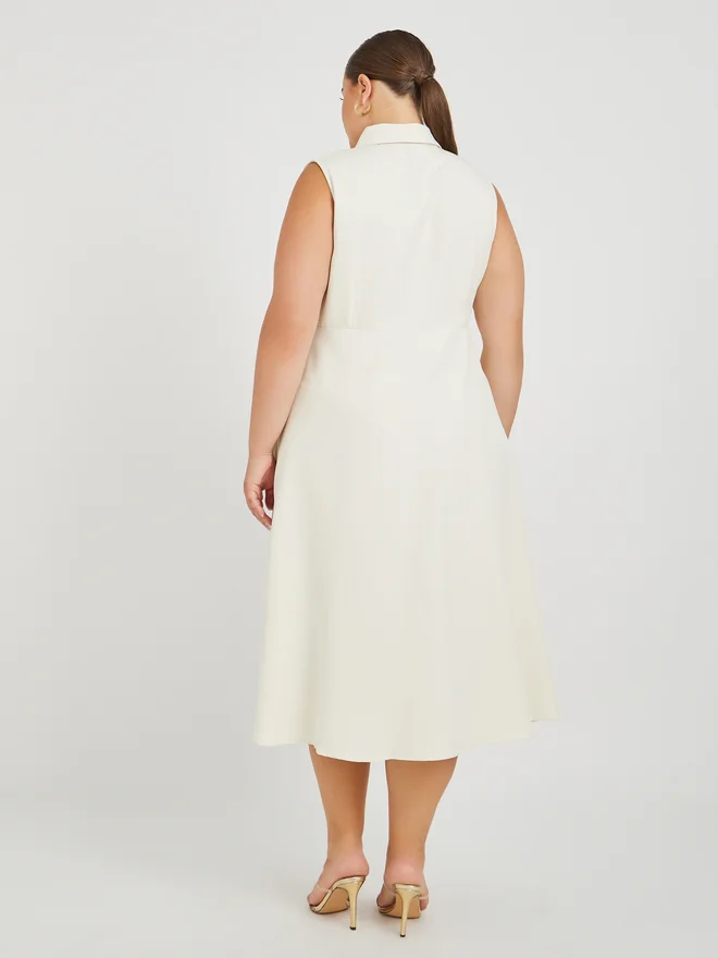 Styli Sleeveless Midi Dress