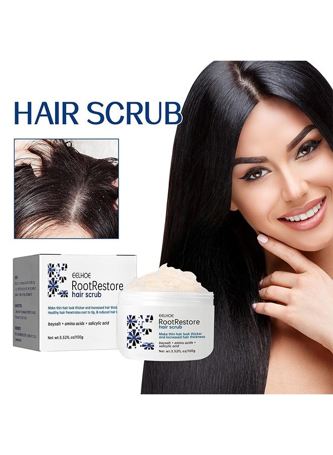 EELHOE Root Restore Hair Scrub - Exfoliating Scalp Scrub, Dandruff Itch Treatment, Hair Detox Scrub, Sulfate-Free Scrub Soothes Dry, Flaky, Itchy Scalp, Removes Buildup - Image 1