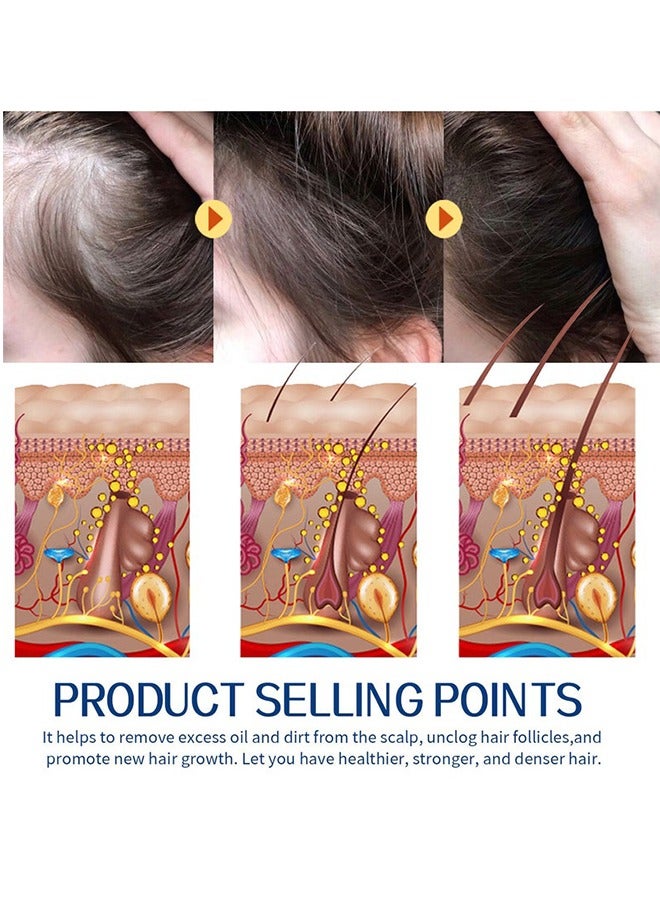 EELHOE Root Restore Hair Scrub - Exfoliating Scalp Scrub, Dandruff Itch Treatment, Hair Detox Scrub, Sulfate-Free Scrub Soothes Dry, Flaky, Itchy Scalp, Removes Buildup - Image 4