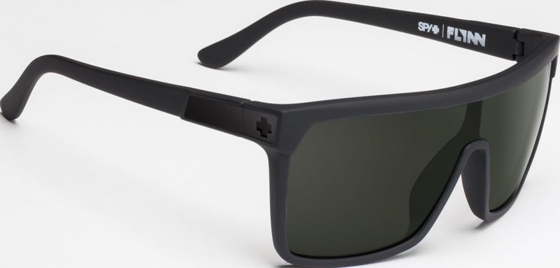 SPY Optic Flynn, Shield Sunglasses, Color and Contrast Enhancing Lenses, Soft Matte Black - HD Plus Gray Green Lenses - Image 5