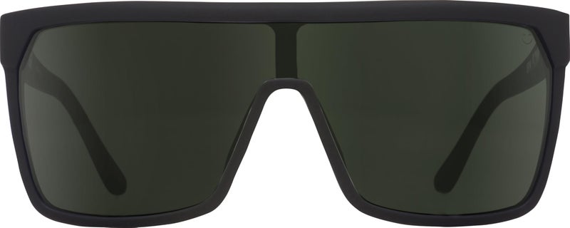 SPY Optic Flynn, Shield Sunglasses, Color and Contrast Enhancing Lenses, Soft Matte Black - HD Plus Gray Green Lenses - Image 2