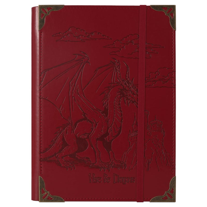TIEFOSSI A5 Binder 6 Ring Notebook for Women Men, Hardcover PU Leather Journal, Dragon Vintage Journal for Boys, College Ruled Notebooks for School, Planner, Travel, Work, Organizer - Image 1