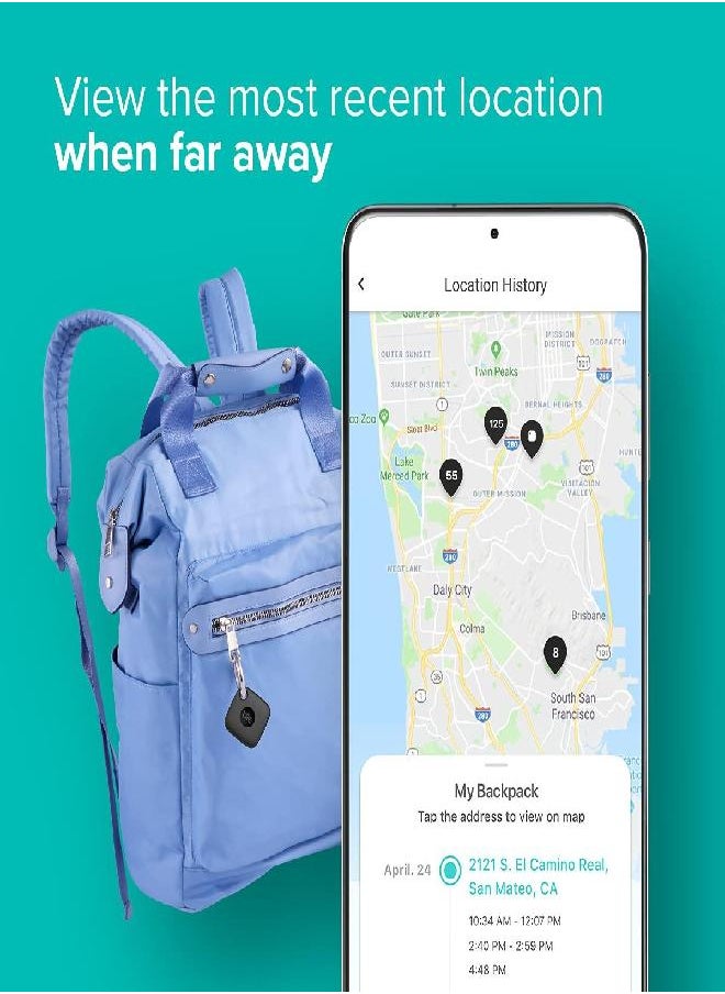 tile - Tile Mate 1-Pack. Black. Bluetooth Tracker, Keys Finder and Item Locator for Keys, Bags and More; Up to 250 ft. Range. Water-Resistant. Phone Finder. iOS and Android Compatible. - Image 1